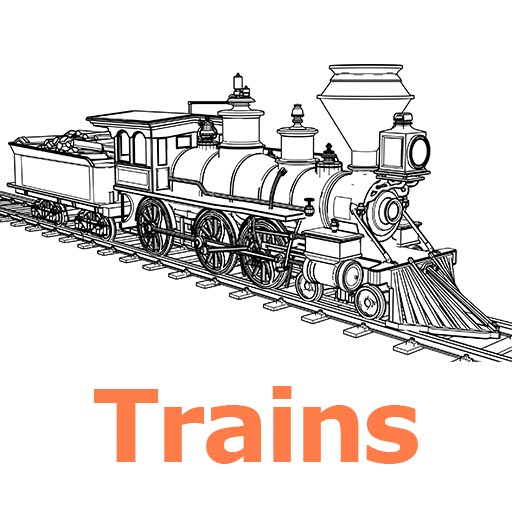 Trains Coloring Pages